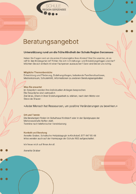 Beratungsangebot